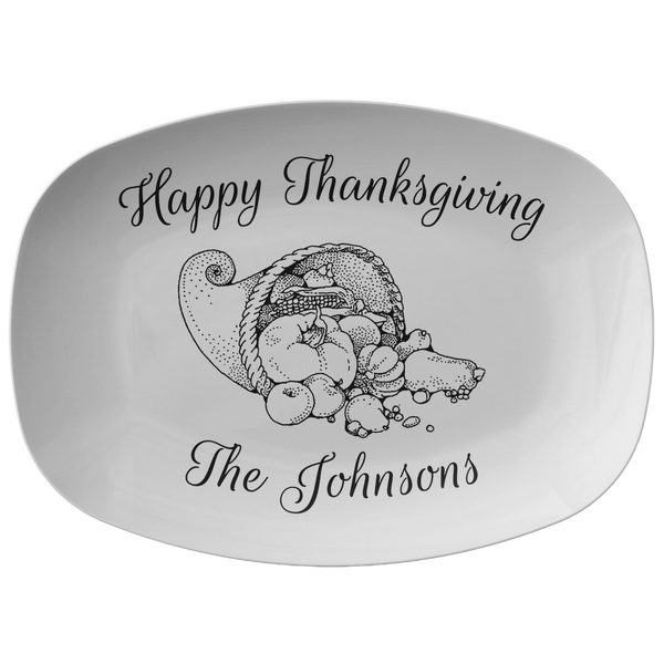 Personalized Thanksgiving Platter - Thanksgiving Gift Idea - Happy Thanksgiving - Serving Dish