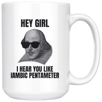 Shakespeare Mug - Iambic Pentameter 15 oz