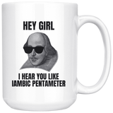 Shakespeare Mug - Iambic Pentameter 15 oz