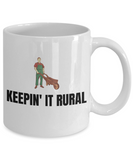 Keepin' It Rural - Funny Gardening Gift - Gardener Mug