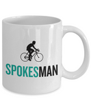 Bicycle Rider Gift - Present For Cyclist - Road Bike Mug - SpokesMan