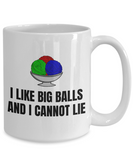 Knitting, Crochet, Weaving Gift - Funny Needlework Mug - I Like Big Balls And I Cannot Lie