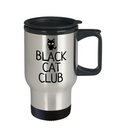 Funny Witch Travel Mug - Witchcraft Gift Idea - Pagan, Occult, Wiccan Gift Idea - Black Cat Club