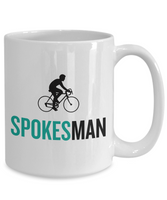 Bicycle Rider Gift - Present For Cyclist - Road Bike Mug - SpokesMan