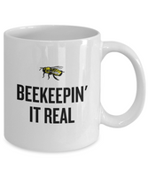 Beekeeping Present Idea - Gift For Beekeeper, Apiarist - Honey Bee Mug - Beekeepin' It Real