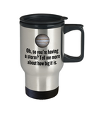 Funny Astronomer Gift - Astronomy Coffee Mug - Funny Jupiter Travel Mug - So You're Having A Storm