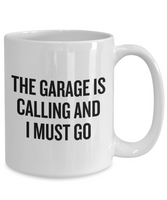 Auto Mechanic Gift Idea - Car Repairman Mug - Grease Monkey Present - Garage Is Calling