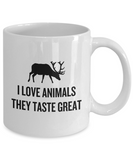 NEW PHRASINATOR: I love animals they taste great