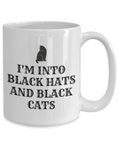 Funny Witch Mug - Witchcraft Gift Idea - Pagan, Occult, Wiccan Gift Idea - Black Hats And Black Cats