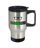 Gardenerd - Funny Gardener Present - Gardening Travel Mug