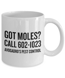 Funny Chemistry Mug - Chemistry Teacher Gift Idea - Chemist Present - Avogadro's Pest Control