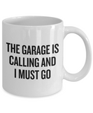 Auto Mechanic Gift Idea - Car Repairman Mug - Grease Monkey Present - Garage Is Calling