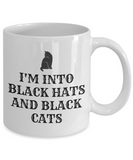 Funny Witch Mug - Witchcraft Gift Idea - Pagan, Occult, Wiccan Gift Idea - Black Hats And Black Cats