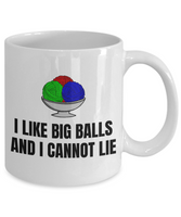 Knitting, Crochet, Weaving Gift - Funny Needlework Mug - I Like Big Balls And I Cannot Lie