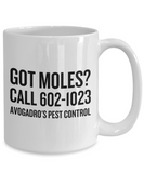 Funny Chemistry Mug - Chemistry Teacher Gift Idea - Chemist Present - Avogadro's Pest Control