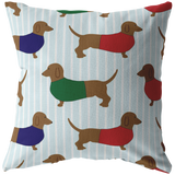 Dachshund Pillow - Dachshund Owner Gift - Wiener Dog Throw Pillow - Dachshund Owner Present - Cute Dog Lover Gift