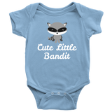 Cute Raccoon Baby One-piece - Raccoon Baby Bodysuit - Cute Little Bandit - Baby Shower or Birthday Gift - Many Sizes And Colors