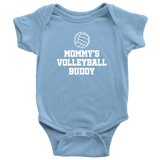Volleyball Baby Bodysuit - Volleyball Player Baby Gift - Volleyball Baby One-piece - Mommy's Volleyball Buddy - First Birthday or Baby Shower Gift