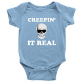 Halloween Baby Bodysuit - Creepy Baby One-piece - Spooky Baby Shirt - Skeleton Baby Shirt - Halloween Baby Gift - Creepin' It Real