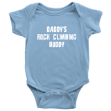 Rock Climber Baby Shirt - Rock Climbing Baby One-piece - Climber Baby Bodysuit - Daddy's Rock Climbing Buddy - Baby Shower Gift - All Cotton