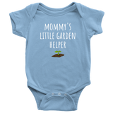 custom order - mommy's little garden helper - baby bodysuit
