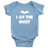 Funny Halloween Baby Shirt - Creepy Baby One-piece - Spooky Baby Bodysuit - I Am The Night - Many Colors And Sizes - Halloween Baby Gift