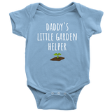 Cute Baby One-piece - Gardening Baby Shirt - Daddy's Little Garden Helper - Customization Available - Baby Shower, First Birthday Gift