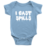 Funny Halloween Baby Shirt - Creepy Baby One-piece - Spooky Baby Bodysuit - I Cast Spills - Many Colors And Sizes - Halloween Baby Gift
