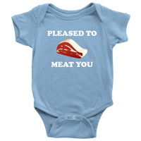 Butcher Baby Bodysuit - Cute Butcher Baby One-piece - Pleased To Meat You - Butcher Baby Gift - Baby Shower - First Birthday