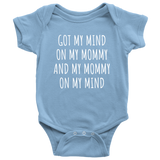 Funny Baby One-piece - Hip Hop Baby Clothes - Rap Parody Bodysuit - My Mommy On My Mind - Many Colors And Sizes - Baby Rap