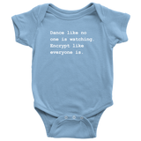 custom order - encrypt baby bodysuit