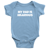 Comedian Baby Bodysuit - Stand Up Comedian Baby One-piece - My Dad Is Hilarious - Baby Shower Gift Idea
