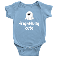 Cute Halloween Baby Shirt - Halloween Baby One-piece - Spooky Baby Bodysuit - Frightfully Cute - Halloween Baby Gift - All Cotton