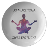 Funny Yoga Plate - Yoga Teacher, Yogi, Yogini Gift - Yoga Dinner Plate - Present Idea For Yoga Fans - Birthday Gift