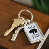 Godparent Keychain - Godmother Keychain - God Mama Bear