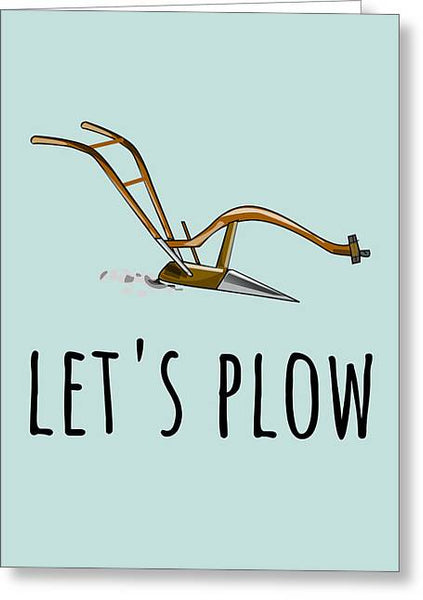 Dirty Farmer Card - Farmer Sexy Card - Rude Cards - Farmer Gift - Valentine's Day - Let's Plow - Greeting Card