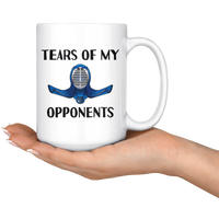 custom order - tears of my opponents kendo - 15 oz mug