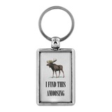 Moose Keychain - I Find This Amoosing
