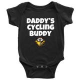 Cute Baby One-Piece- Cycling Baby Shirt - Daddy's Cycling Buddy - Customizing Available - Baby Shower Gift - Many Sizes And Colors Available