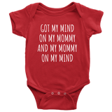Funny Baby One-piece - Hip Hop Baby Clothes - Rap Parody Bodysuit - My Mommy On My Mind - Many Colors And Sizes - Baby Rap