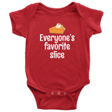 Cute Thanksgiving Baby Bodysuit - Thanksgiving Baby One-piece - Everyone's Favorite Slice - Many Sizes And Colors