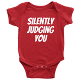 Funny Baby One-piece - Cute Baby Shirt - Infant Bodysuit - Silently Judging You - Funny and Cute Baby Gift - Many Sizes And Colors
