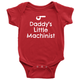 Machinist Baby One-piece - Machinist Baby Shirt - Machine Operator Baby - Daddy's Little Machinist - Many Sizes And Colors - Baby Gift Idea