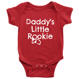 Police Officer Baby One-piece - Policeman Baby Shirt - Cop Baby Bodysuit - Daddy's Little Rookie - Many Sizes And Colors
