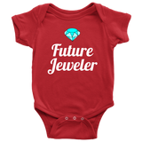 Jeweler Baby Shirt - Jewelry Maker Baby One-piece - Future Jeweler - Baby Shower or First Birthday Gift - Many Sizes And Colors