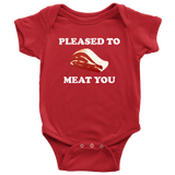 Butcher Baby Bodysuit - Cute Butcher Baby One-piece - Pleased To Meat You - Butcher Baby Gift - Baby Shower - First Birthday