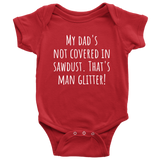Carpenter Baby One-piece - Cute Woodworker Baby Shirt - Man Glitter - Carpenter's Baby Gift Idea - Many Sizes And Colors - All Cotton