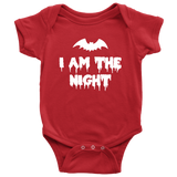 Funny Halloween Baby Shirt - Creepy Baby One-piece - Spooky Baby Bodysuit - I Am The Night - Many Colors And Sizes - Halloween Baby Gift