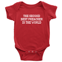 Cute Preacher Baby One-piece - Gift For Preacher or Minister Baby - Baby Bodysuit - Second Best Preacher - Baby Shower or Birthday Gift