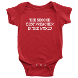 Cute Preacher Baby One-piece - Gift For Preacher or Minister Baby - Baby Bodysuit - Second Best Preacher - Baby Shower or Birthday Gift